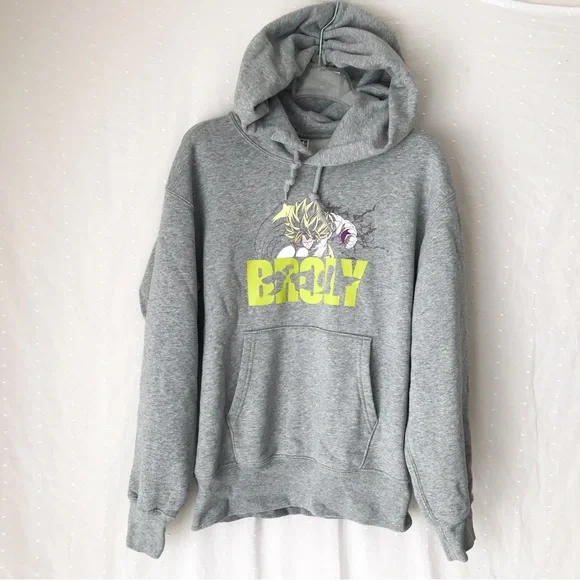 Uniqlo Shirts Uniqlo Dragon Ball Z Broly Gray Hoodie Pullover Sweatshirt Size Xxs Poshmark